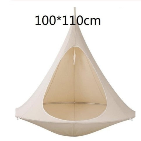 UFO Shape Teepee Tree Hanging Silkworm Cocoon Swing Chair For Kids & Adults Indoor Outdoor Hammock Tent Hamaca Patio Furniture