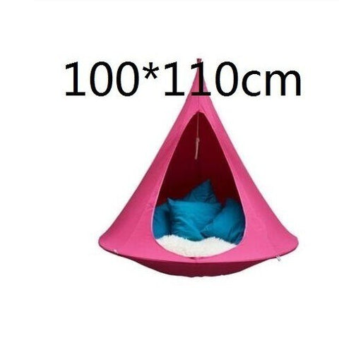 UFO Shape Teepee Tree Hanging Silkworm Cocoon Swing Chair For Kids & Adults Indoor Outdoor Hammock Tent Hamaca Patio Furniture