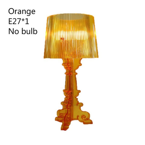 Modern Clear Acrylic Accent Table Lamp Transparent Bedside Light LED Crystal Desk Lamp Living Room Loft Decor Luminaire Suspendu