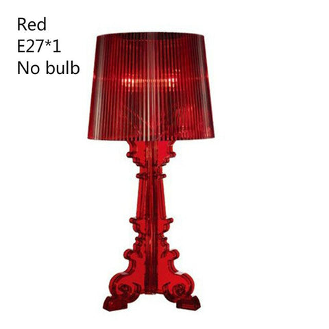 Modern Clear Acrylic Accent Table Lamp Transparent Bedside Light LED Crystal Desk Lamp Living Room Loft Decor Luminaire Suspendu