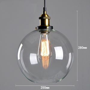 Nordic Vintage Pendant Lights Glass Lamp Loft Kitchen Dining Lighting Retro Cafe Bar Restaurant Hanging Lamp Industrial Lamp