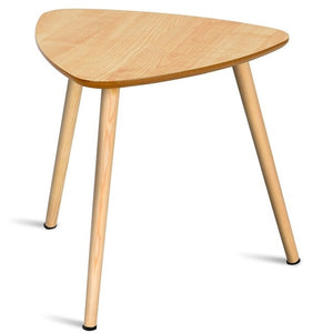 Living Room Triangle Top Side End Accent Coffee Table High Quality Strong Durable Curved-corner Design End Table HW59250