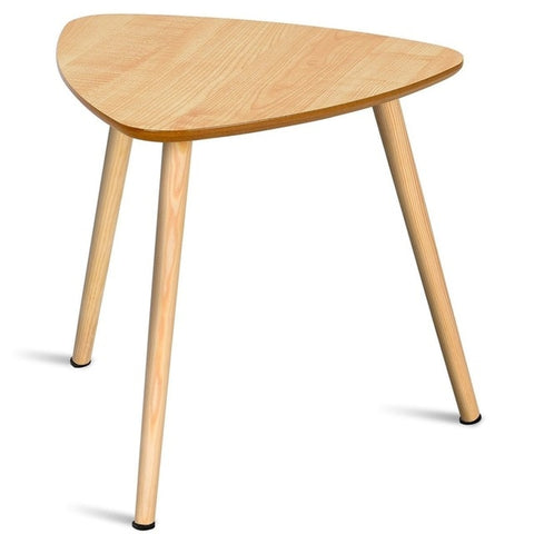 Living Room Triangle Top Side End Accent Coffee Table High Quality Strong Durable Curved-corner Design End Table HW59250