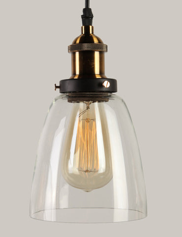 Vintage Pendant Lights Glass Pendant Lamps Loft Industrial Hang Lamp Smoky Grey Lamparas De Techo Colgante Modern Lustre Pendent