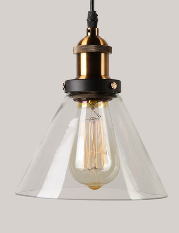Vintage Pendant Lights Glass Pendant Lamps Loft Industrial Hang Lamp Smoky Grey Lamparas De Techo Colgante Modern Lustre Pendent