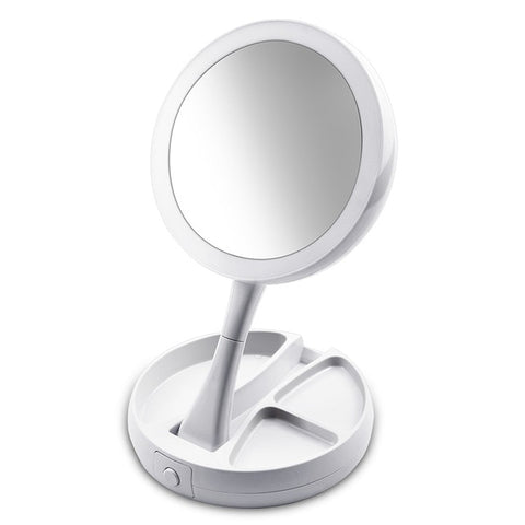 LED mirror Makeup Mirror Touch Screen Luxury Mirror With 3 luminosity LED Lights 180 Degree Adjustable Table Make Up Mirror