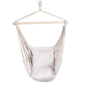 Portable Travel Hanging Hammock Bedroom Swing Bed Lazy Chair with 2 Pillows for Garden Indoor Outdoor Fashionable Hammock Swings