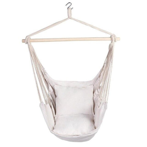 Portable Travel Hanging Hammock Bedroom Swing Bed Lazy Chair with 2 Pillows for Garden Indoor Outdoor Fashionable Hammock Swings