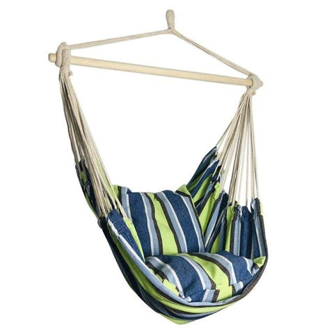 Portable Travel Hanging Hammock Bedroom Swing Bed Lazy Chair with 2 Pillows for Garden Indoor Outdoor Fashionable Hammock Swings