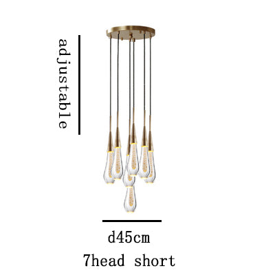 Modern Cyrstal Luxury Pendant Lights Gold Plating Kitchen Hotel Hall Nordic Light Hanging Lamp Bedroom Art Pendant Lamp Lighting