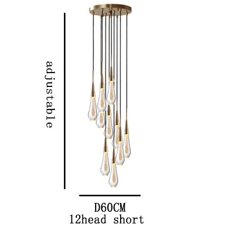 Modern Cyrstal Luxury Pendant Lights Gold Plating Kitchen Hotel Hall Nordic Light Hanging Lamp Bedroom Art Pendant Lamp Lighting