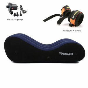 Sex Inflatable Sofa Bed Adult Folding Love Sofas Living Room Furniture Tantra Sofa With 4 Handcuffs Soft Velvet Bean Bag Chair