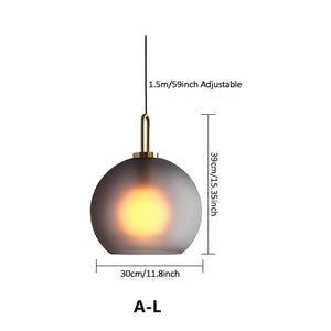 Vintage Postmodern Nordic Pendant Lights Creative Suspended Glass Jar Hanging Lamp Dining room Restaurant Bar Pendant Light