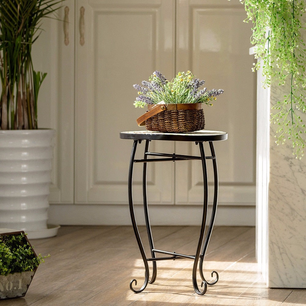 Giantex Pineapple Outdoor Indoor Accent Table Plant Stand Scheme Garden Steel Home Furniture OP3552YE