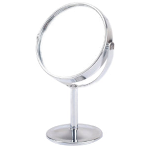 8cm Stainless Steel Holder Make Up Mirrors 1:2 Magnify Double-Sided Portable Rotation Desk Makeup Mirror Cosmetic Tools Bathroom