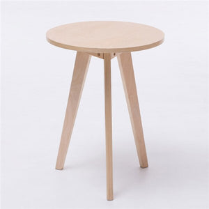 Mid-Century Modern End Sofa Side Table Wood Perfect For Bedside Nightstand or Living Room Nordic Accent Table Round/Triangle