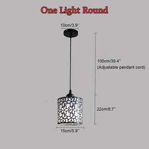 Modern Nordic LED Pendant Lights Fixtures iron Hollow Out Hanging Pendant Lamp Home Decoration for Dining Room Bedroom Shop Bar