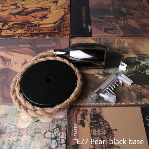 Nordic Hemp Rope Pendant Lights Fixture E27 LED Modern Creative Hanging Lamp Industrial Retro Lampen DIY for Bedroom Living Room